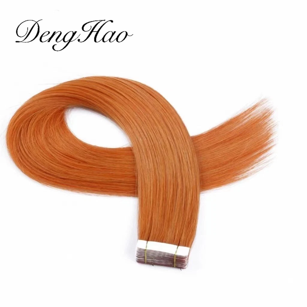 Factory Double Drown Luxury Hair Quality Tape in Hair Extensions Copper Color