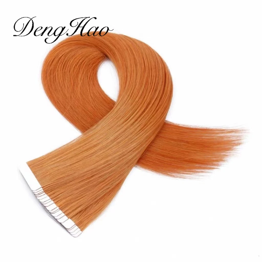 Factory Double Drown Luxury Hair Quality Tape in Hair Extensions Copper Color