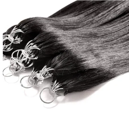 Высочайшее качество 6D 2ND прямые волосы 100% наращивание волос с человеческими перьями